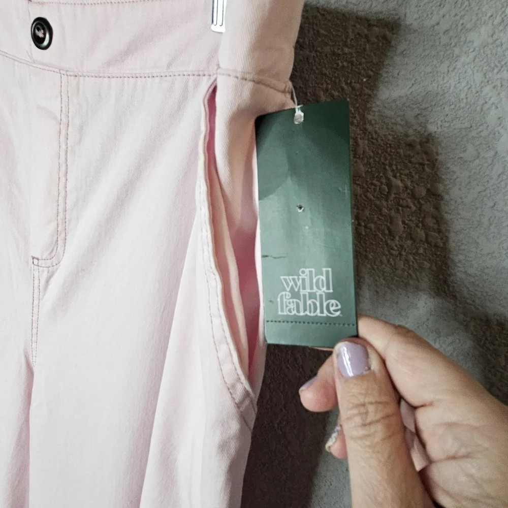 Wild Fable‎ Wide Leg Pink Pants Womens XL High Waist Pastel Academia Soft Girl